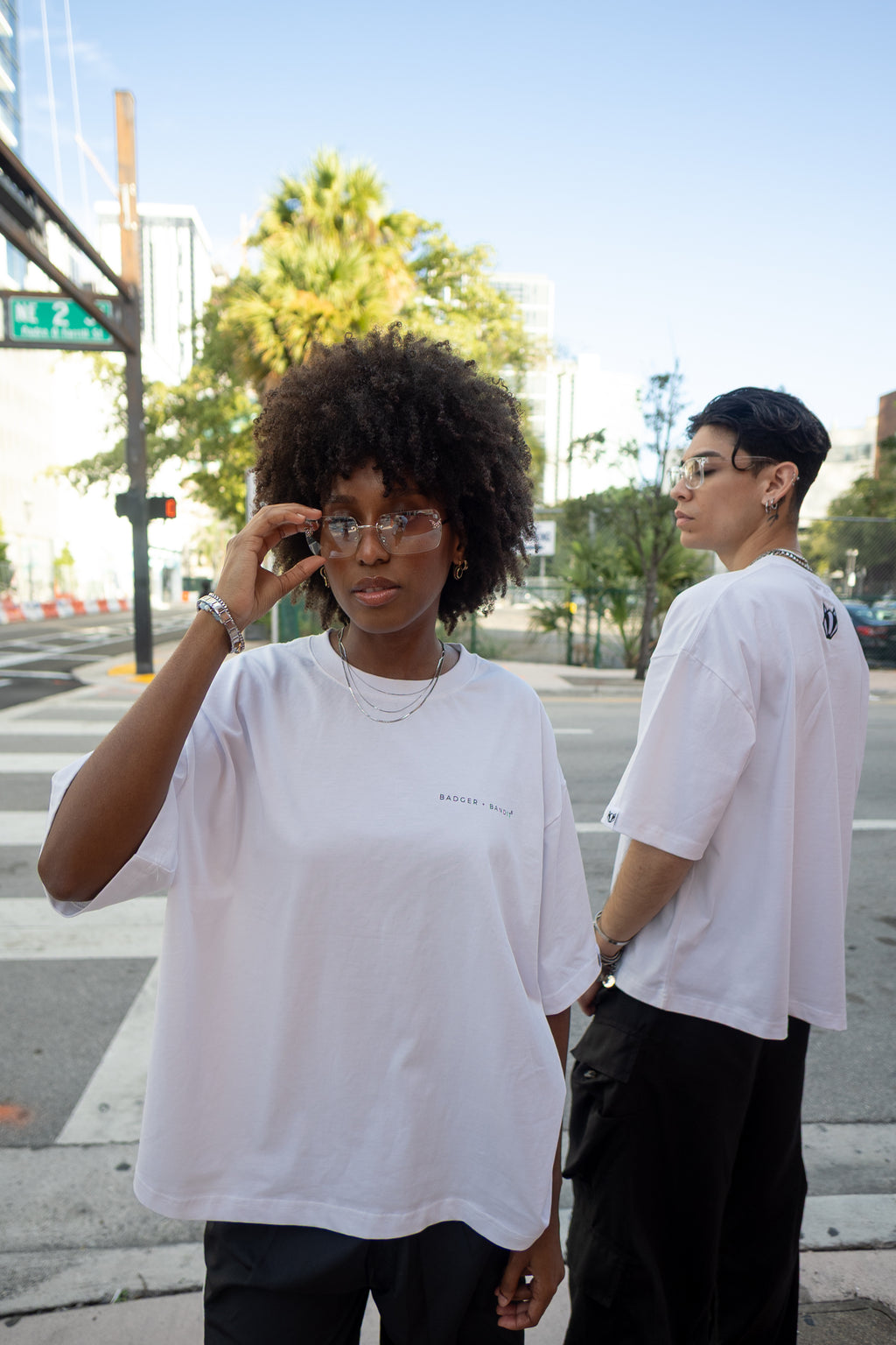 Badger + Bandit White Tee