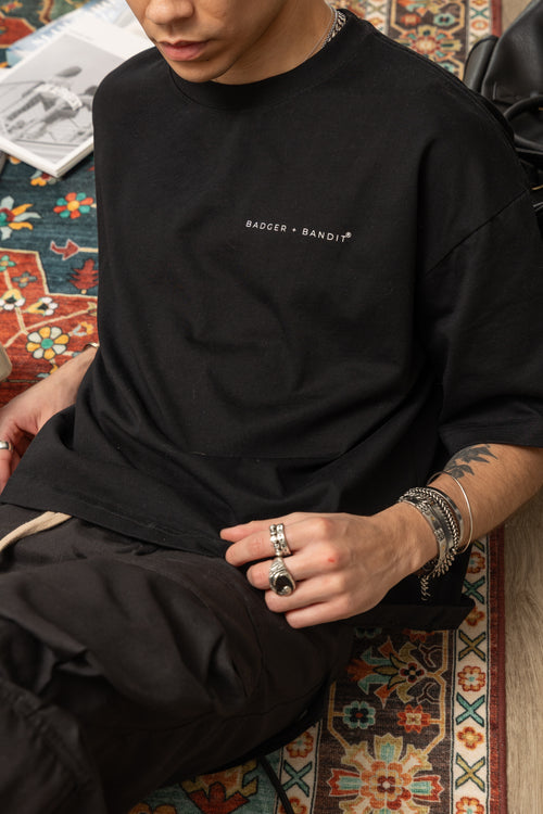 Badger + Bandit Black Tee