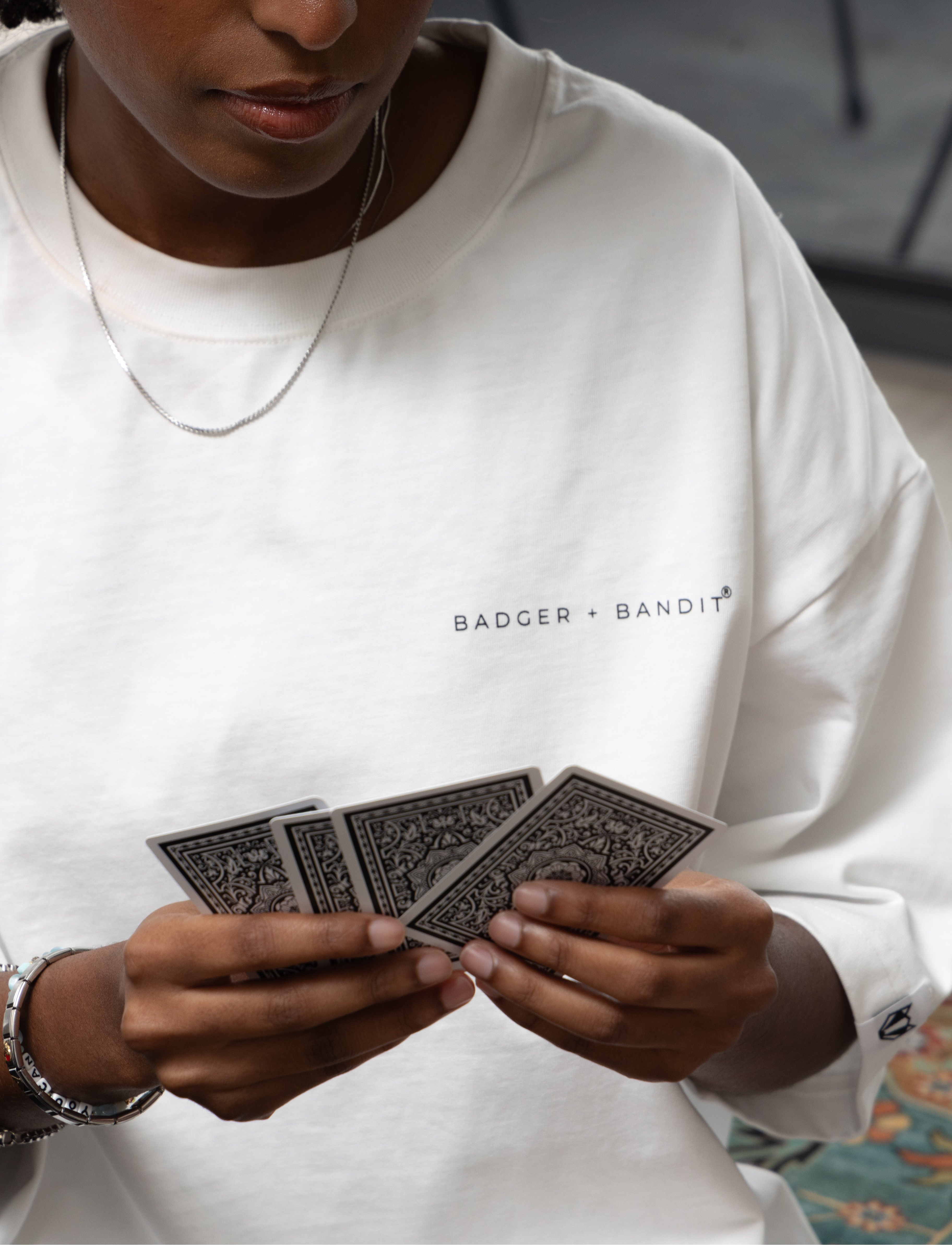 Badger + Bandit White Tee